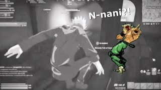 Shadow DIO trolls Satoru Gojo in Fortnite