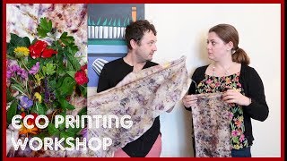 Eco printing workshop with Botanical Inks