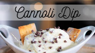 FANTASTIC dip for all parties!  Chocolate Chip Cannoli Dip Recipe