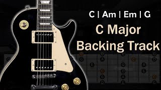 Pop Rock C Major Backing Track (C-Am-Em-G)