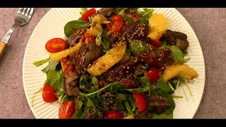 Salad with liver and oranges - a simple recipe