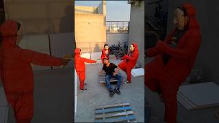 Parkour Escape from Money Heist #shorts