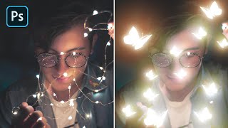 Glow Butterfly Effects in Photoshop - Photoshop Tutorial