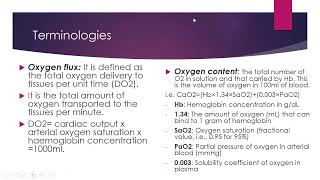 Oxygen Transport and Therapy