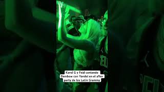 #karolg #ferxxo #feid #cantando #dembow con #yandel en el #afterparty de los #latingrammy