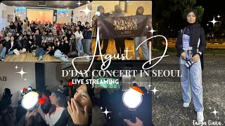 BTS 10th FESTA Agust D D-Day Concert in Seoul | Online Live Streaming | Vlog | TASYA TIARA