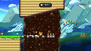 Triple-Jump for Coins New Super Mario Bros. U Deluxe Gold Metal 86 coins