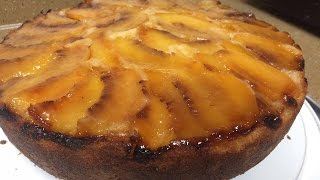 Upside Down Peach Cake