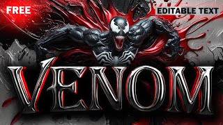 TEXTO 3D CINEMA  4D EDITABLE GRATIS / Cinema 4D Template Free/Cinematic Venom  Editable Text