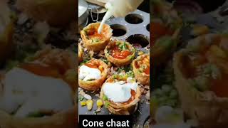 Famous Tasty Cone Chaat😜😋subscribe to the channel #trending #shortvideo #shorts #subscribe #food