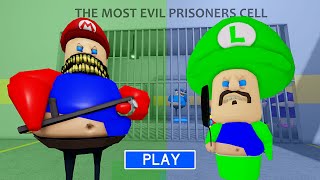 MARIO AND LUIGI PRISON RUN! (OBBY) - Full Gameplay - No Commentary #roblox