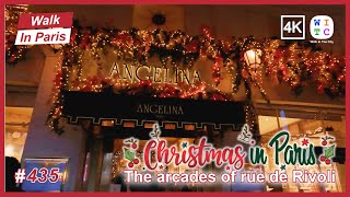 Christmas in Paris | The arcades of rue de Rivoli, Paris, France | Paris walk