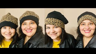 How to Make a Slouchy Fabric Beanie Reversible in All Sizes