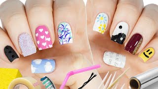 New Nail Art 2023 Fun & Easy Nail Art Designs Using HOUSEHOLD ITEMS!