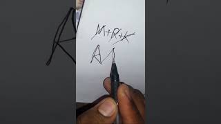 MRK = Creating a Logo || Logos || Logo designs || #shorts #viral