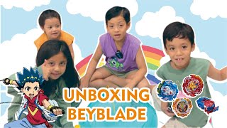 UNBOXING MAINAN BEYBLADE BERSAMA PAPA || KEANO KENZO