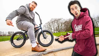 BMX PRANK... HE WAS ANGRY!