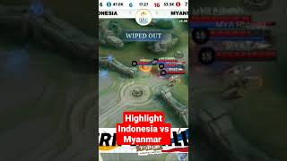 Highlight Indonesia vs Myanmar #mlbb #seagames2023