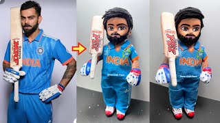 Virat Kohli Making with Old Doll..😱🇮🇳/पुरानी गुड़िया से विराट कोहली बनाना सीखें #viratkohli #viral