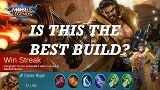 Mobile Legends: Roger Best Build? | MVP Build?