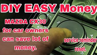 DIY, EASY MONEY, AND FOR CAR  OWNERS YOU CAN SAVE A LOT OF MONEY. MAZDA CX30. WATCH THIS