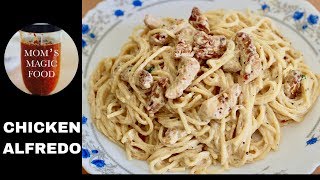 ITALIAN STYLE NEPALI TASTE | CHICKEN ALFREDO SPAGHETTI | WHITE SAUCE PASTA | HOW TO MAKE ALFREDO