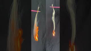 613 100% human hair burning test #wiginstall #wigmaker #wigs