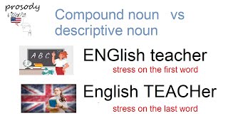 Stress patterns for compound nouns and descriptive noun-phrases