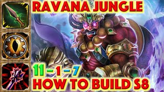 SMITE HOW TO BUILD RAVANA - Ravana Jungle Build Season 8 Conquest + How To + Guide + Gameplay 2021