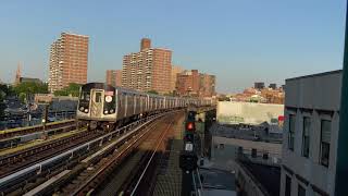 R160 J Train via Bway-Bklyn Express at Hewes Street (Weekend G.O.)