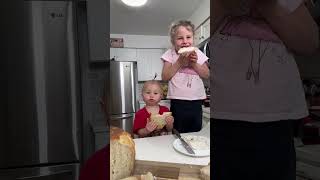 We love mommy’s bread and cheese