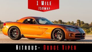 2010 Viper SRT 10 | MASSIVE NITROUS SHOT | (Standing Mile Review)