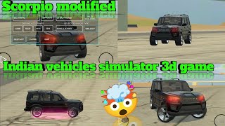 Indian vehicles simulator 3d modified 🤯 Scorpio s11 black colour 💥 #india #cargames #scorpio