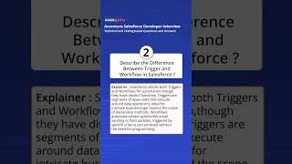 Difference Between Trigger and Workflow in Salesforce – Accenture Salesforce Developer Interview Q&A