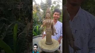 Sita Mata 🥰 | How to make clay Sita Ram idol #Sitaram #Sita_Mata #caly_Sita_Mata #art #clayart