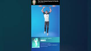 Ali A DOING THE NEW SHOUT! EMOTE IN FORTNITE!!!!!!!!!!!!!!