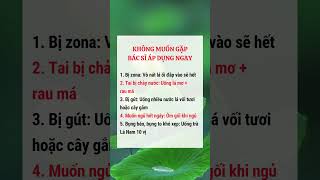 KHÔNG MUỐN GẶP BÁC SÍ ÁP DỤNG NGAY #reels #xuhuong #suckhoe