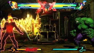 ULTIMATE MARVEL VS. CAPCOM 3 My Ghost Rider solo combo