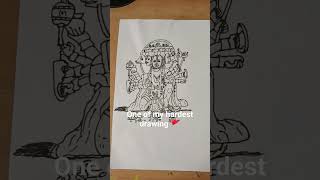 One of my hardest drawing. Please comment#subscribe #like #hanuman