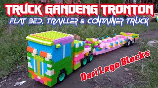 Truck Trailer Tronton Simulasi || Bermain Truk Gandeng Panjang dari Lego ||