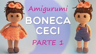 Amigurumi Bonequinha Parte 1# - Passo a Passo - Por Glê Negri