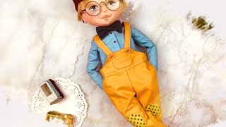 TUTORIAL Doll : 40cm doll / John / 인형옷만들기 ,인형셔츠만들기/ sewing doll clothes