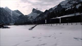 BLS Re 465 011 & 008 "GoldenPass" und 007 in Kandersteg