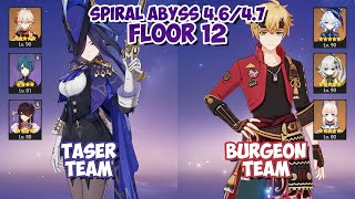 Clorinde Taser & Furina Thoma Burgeon | Spiral Abyss 4.6/4.7 | Genshin Impact