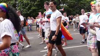 LONDON PRIDE 2023 - LGBT MARCHERS AND DANCERS - HYDE PARK LONDON