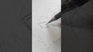 Drawing Chuuya Nakahara - Part 1 - Sketch + Outline #bsd #chuuya #animeart