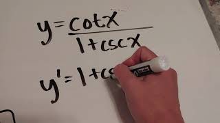 Derivatives involving the other 4 trig functions