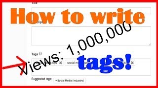 How to Write YouTube Tags!