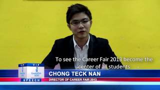 Project Director Speech | Career Fair 2013