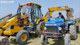 New Jcb 3dx Eco Backhoe Loading Mud in Sonalika Di 740 lll Tractor | Jcb Tractor | Tractor Jcb | Jcb